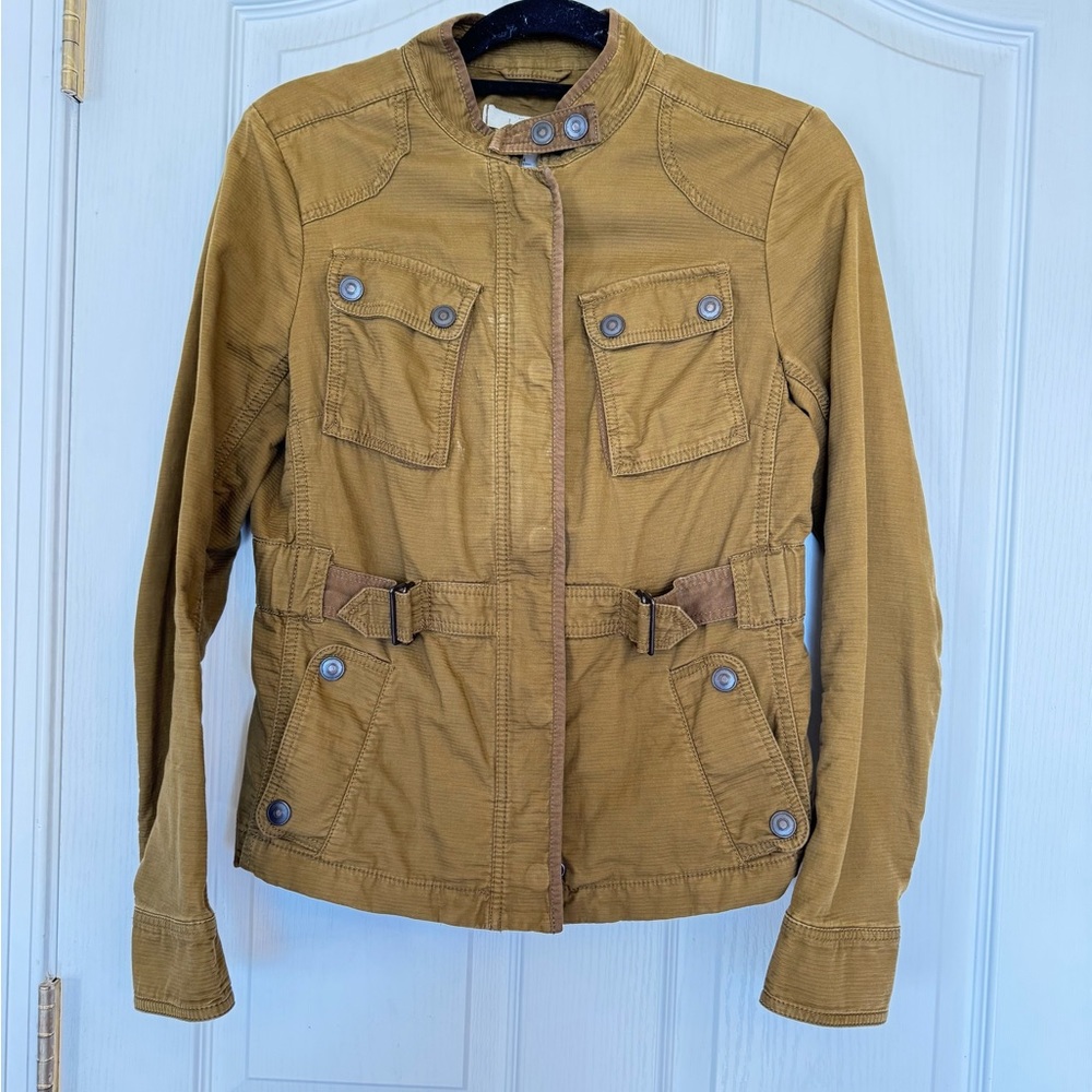 LOFT Utility Military Style Y2K Jacket Olive Drab Size 4